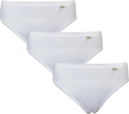 3-Pack Lunatex dames High-leg slip Wit maat M