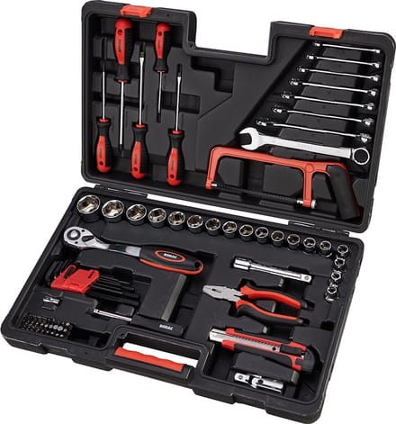 RAST90780 RODAC 1/2" | 1/4" Gereedschapskoffer / doppenset 78-delig