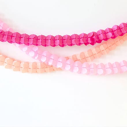 Folat - Slingers Pastel Roze 3m - 3 stuks