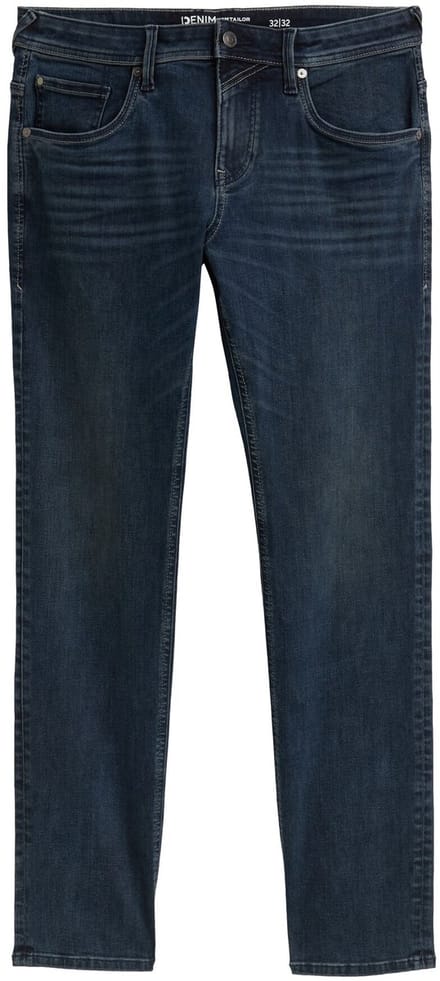 Tom Tailor Denim - TTAEDAN STRAIGHT-jeans met stretch - Maat 29/32 - dark stone blue black denim