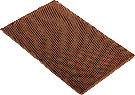 Badmat Vaylen - voor badkamer - Douchemat - Bruin - 50x80cm - Absorberend & antislip - Boho stijl