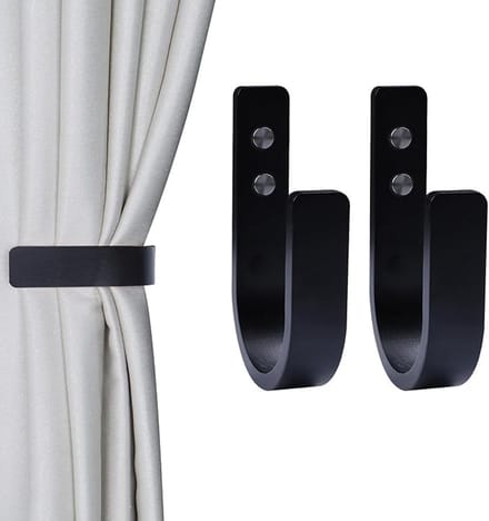 Omgoods - 2 Stuks Houten Gordijn Ties - U-vormige Gordijnhouders