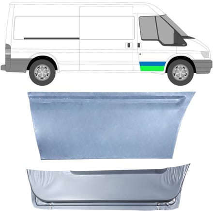 Reparatiepaneel voor deur binnen voor Ford Transit 2000-2013 / Rechts / Set