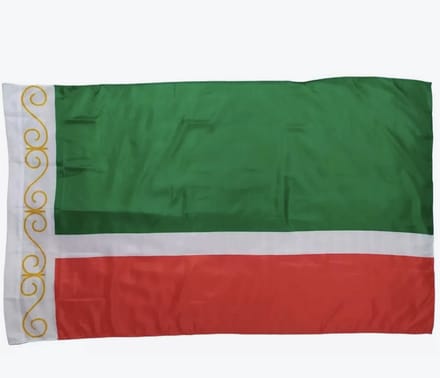 Tsjetsjeense Vlag - Vlag van Tsjetsjenië - 150/90CM - Polyester - WK - Vlag - CHPN