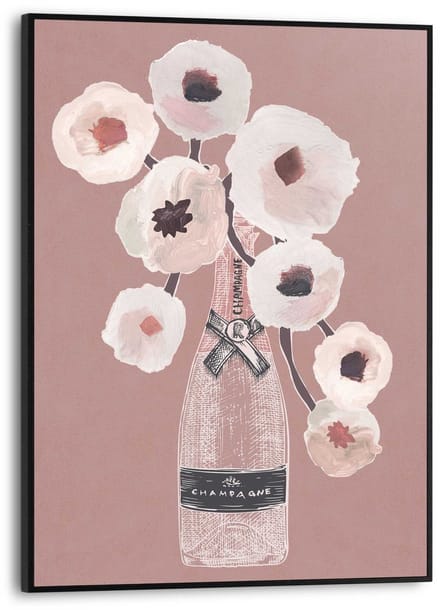 Schilderij Champagne - 40 x 30 - Hout - REINDERS