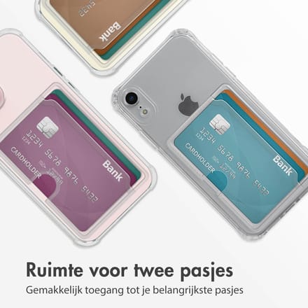 imoshion Softcase Backcover met pasjeshouder voor de Apple iPhone Xr - Transparant