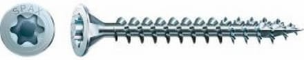 Houtschroef RVS-A2. platkop. 4.0 x 40mm. lang. Sencys. 500 stuks.