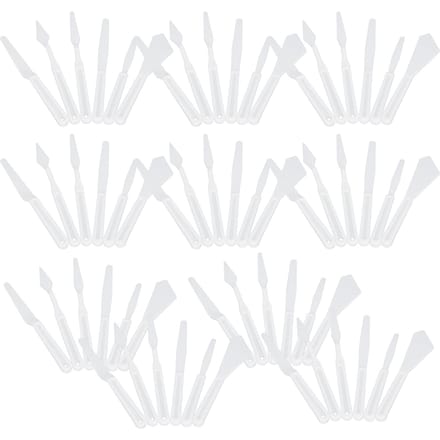 Polymeerklei Plastic Snijmes Aardewerk Keramiek Sculptuurmes 6 stuks x 10 Set white