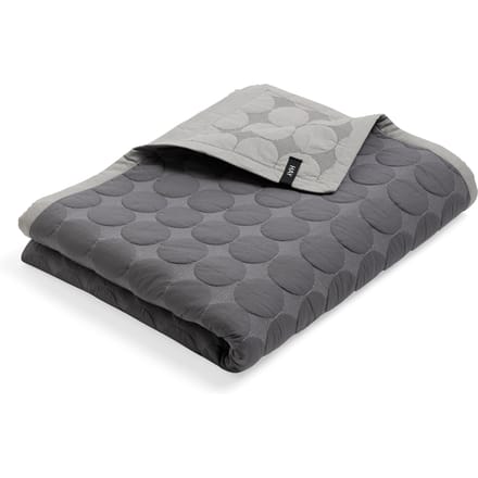 HAY Mega Dot Organic deken - Dark Grey - 235 x 245 cm