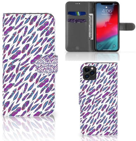 Apple iPhone 11 Pro Max Telefoon Hoesje Feathers Color
