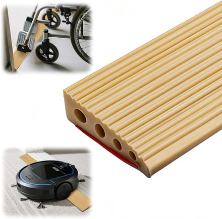 Drempelhulp Rubber - Oprijplaat Drempel - Drempels Overbruggen -Beige