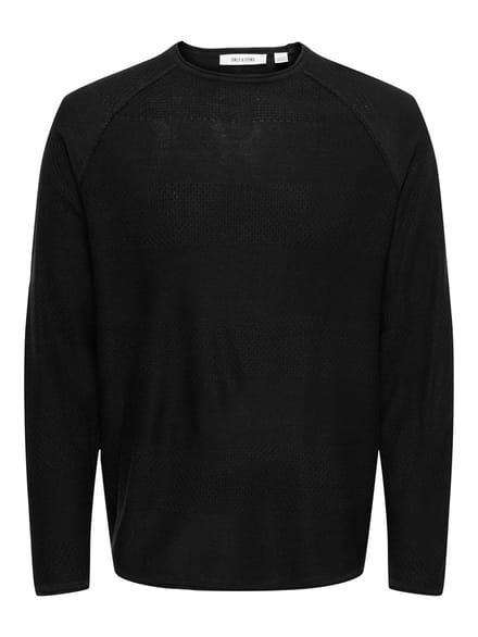 ONLY&SONS - ONSAPOLLO REG LS STRUC CREW KNIT - Heren - Gebreide truien