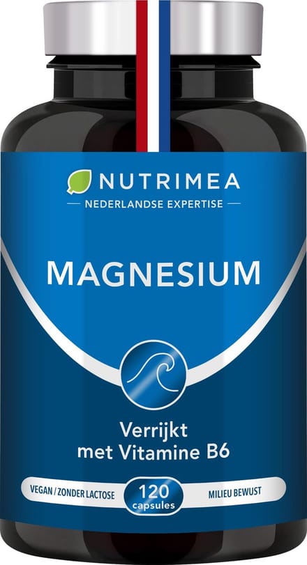 NUTRIMEA - Magnesium - Vitamine B6 - goed voor spieren en botten - 120 vegacaps