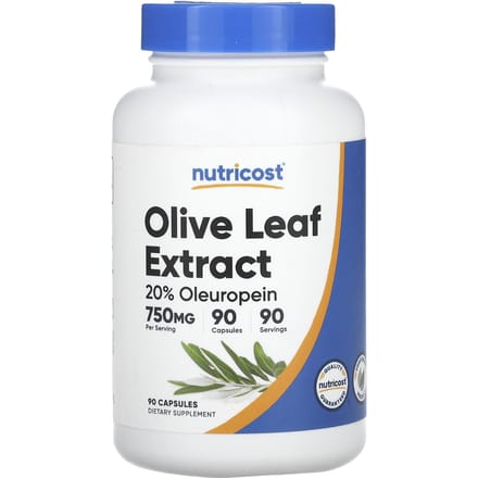 Olijfblad Extract, 750mg, 90 Capsules
