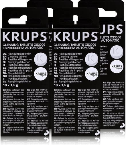 4x Krups Reinigingstabletten (10st.) XS3000