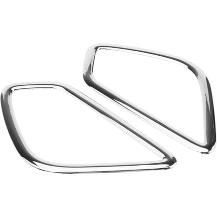 2 Pièces Chrome Arrière Queue Brouillard Lampe Cache Garniture pour Mitsubishi Eclipse Cross 2017 2018 white