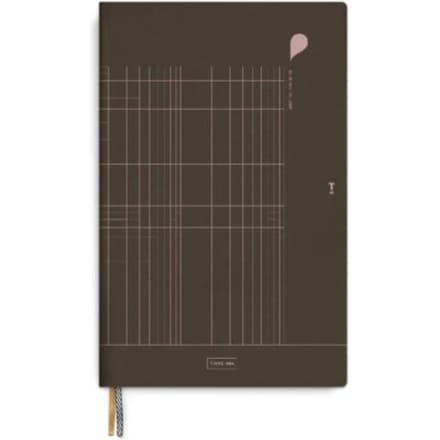 Tinne + mia notitieboek, formaat a4, seal brown