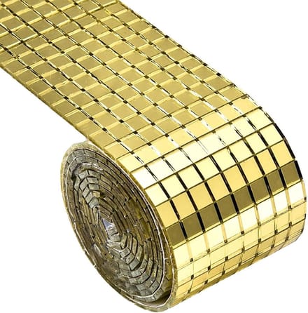 Mozaïek Tegels - Spiegel Glas - Creatief Knutselen - Zelfklevend - 1464 Stuks - Goud