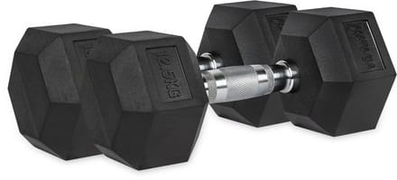 VirtuFit Hexa Dumbbell Pro Set - 2 x 12,5 kg - Hexagon Dumbbell - Krachttraining - Set van 2