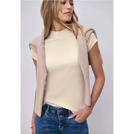 Basic Shirt met Schildpadhals