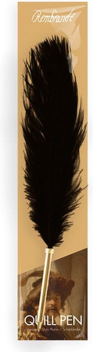 Struisvogel pen, zwart - Rembrandt, De Vaandeldrager