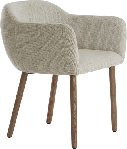 Light & Living - Blaine eetkamerstoel - beige+hout donkerbruin