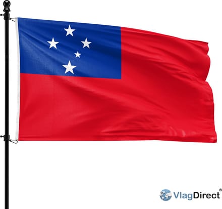 VlagDirect - Samoaanse vlag - Samoa vlag - 90 x 150 cm