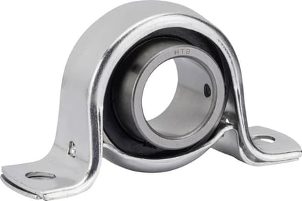 Flenslagereenheid SBBP, behuizing van staalplaat HTB SBPP 202 Boordiameter 15 mm Gatafstand 68 mm