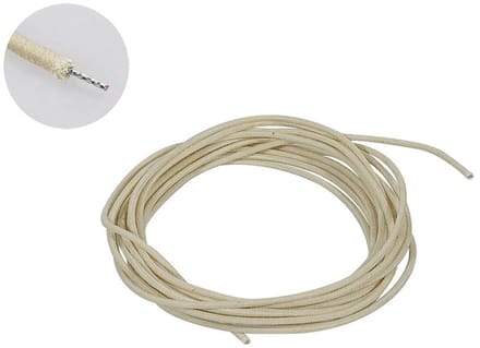 Gitaarkabel - Boston PBW10/WH - Push-back - Gevlochten - Jack - 3 meter - Wit