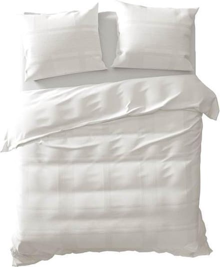 Yellow Sayama - Dekbedovertrek - Lits-jumeaux - 240x200/220 cm - Off-White