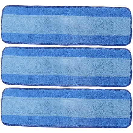 3PCS Recharges de Chiffons de Mop à Double Usage Sec Humide Réutilisables en Microfibre pour Mop Bona Nettoyage de Sol gray