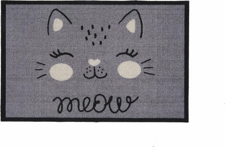 MD Entree - Deurmat - Schoonloopmat - Impression Meow Grey - 40 x 60 cm