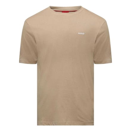 Hugo Heren borst Logo Regular T-Shirt (Beige)