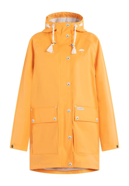 Schmuddelwedda Oversized mackintosh bridgeport Dames Pasteloranje-280