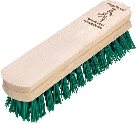Peggy Perfect mos- en stenenborstel, hout naturel, rond