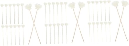 Aroma Diffuser Rotan - Geurverspreider Stokjes - Huis Geur Verspreiden - Bloem Ontwerp - 90 Stuks - Beige