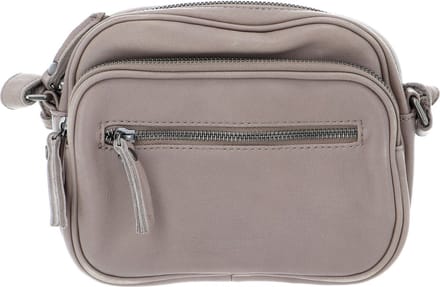 FREDsBRUDER Leren Schoudertas Polly Lila Light Grey Grijs