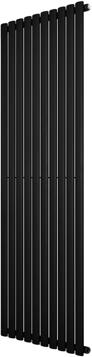 Ovale design radiator - 1 kolom - 1800x600 mm - zwart