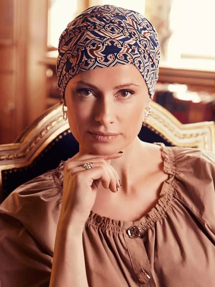 shanti turban w/print - christine headwear