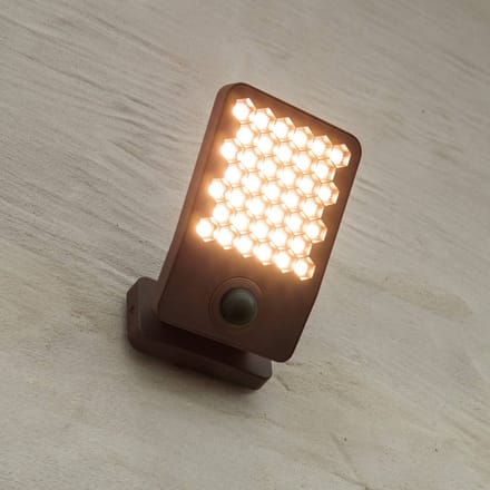 LUTEC LED buiten wandlamp ATLANTIS, donkergrijs, 22 cm, IP54