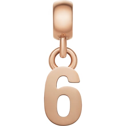Daniel Wellington DW Charm Number 6 Rose Gold