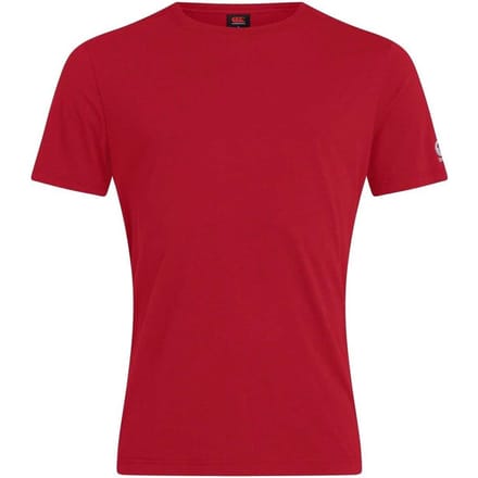 Canterbury Dames/Dames Club Geborduurd Logo T-shirt (Rood)