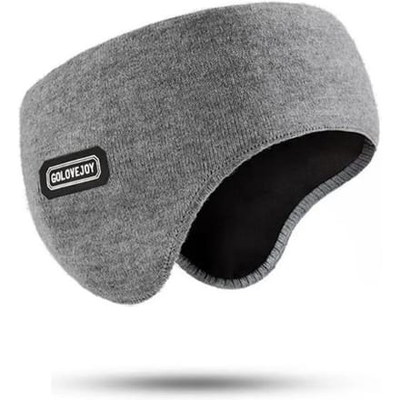 Cache-oreilles rembourrés et épais pour hommes d'hiver pour éviter le froid et le vent Cache-oreilles chauds gris