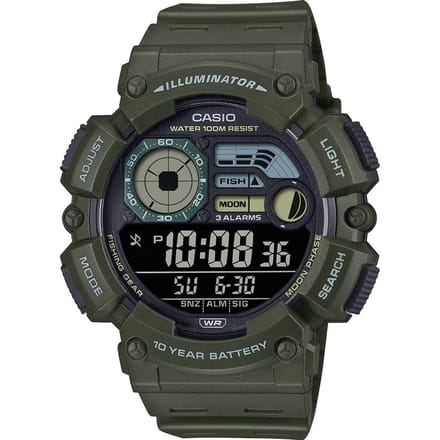 Casio Casio Collection WS-1500H-3BVEF Horloge - Kunststof - Groen - Ø 46 mm