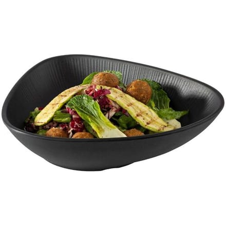 GGM Gastro (6 Stück) Schale - NERO - Melamin - 0,8 Liter - Schwarz