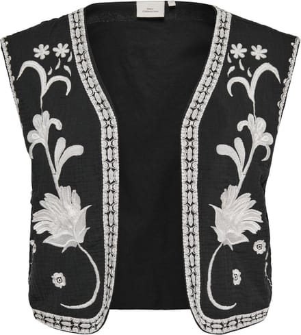 ONLY CARMAKOMA - CARTHYRA LIFE SL EMB VEST WVN - Meisjes - Cardigans