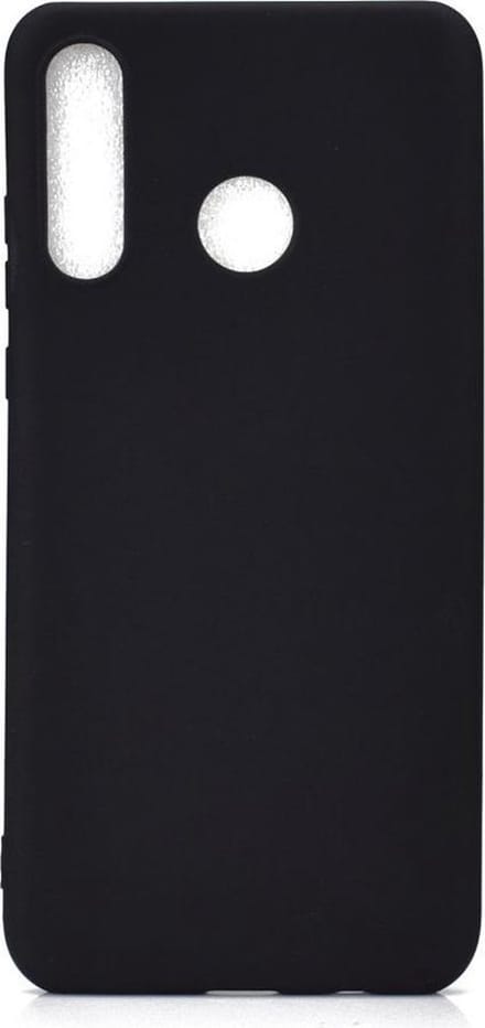 Shop4 - Huawei P Smart Plus 2019 Hoesje - Zachte Back Case Mat Zwart