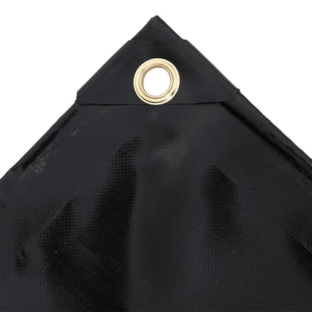 vidaXL - Zeilen - Zwart - 3,5 - x - 2,5 - m - Canvas - met - PVC-coating