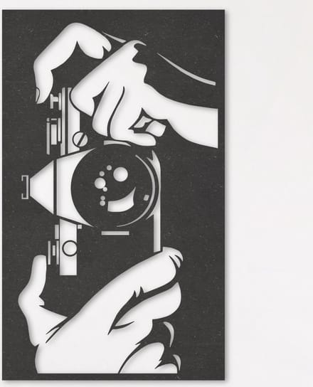 Wanddecoratie | Fotocamera - XL (48x80cm)