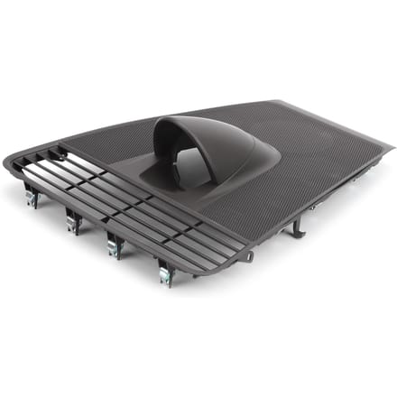 Dashboardpaneelbekleding, bovenste afdekking van de dashboardklok, geschikt voor Panamera 971 2017-2020 grijze kleur
